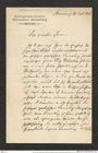 Nachlass Franz Steindachner, Brief von Zoologisches Institut Universität Strassburg, Direktion an Franz Steindachner (16.09.1896), Inv.Nr. 612.01, Seite 1